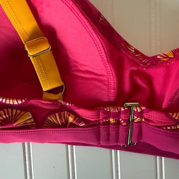 Marimekko Size 2X Bikini top coral pink orange - Picture 5 of 6
